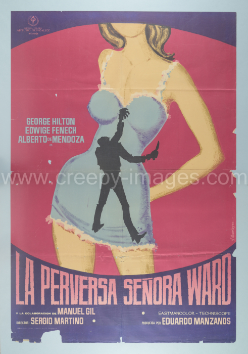 Der Killer von Wien / Lo Strano vizio della signora Wardh - Spanisches Plakat